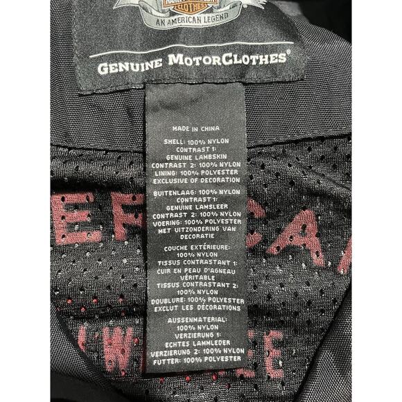 Harley-Davidson Colton Moto Canvas Jacket Mens 2XL Zip Nylon Black - Picture 4 of 9